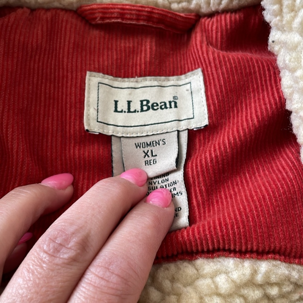 L.L. Bean Corduroy Sherpa Jacket - Picture 7 of 7